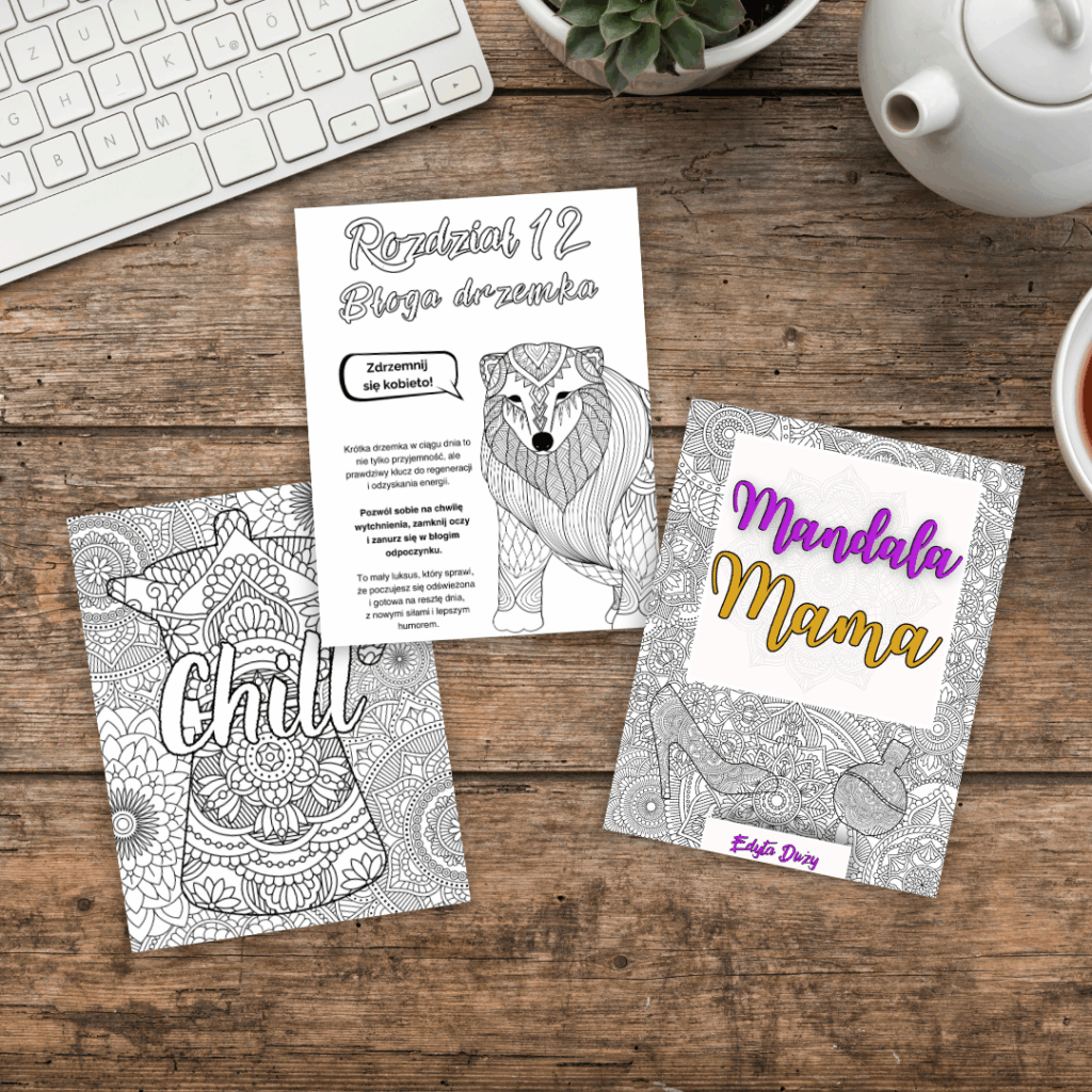 Kolorowanka mandale dla mam i kobiet