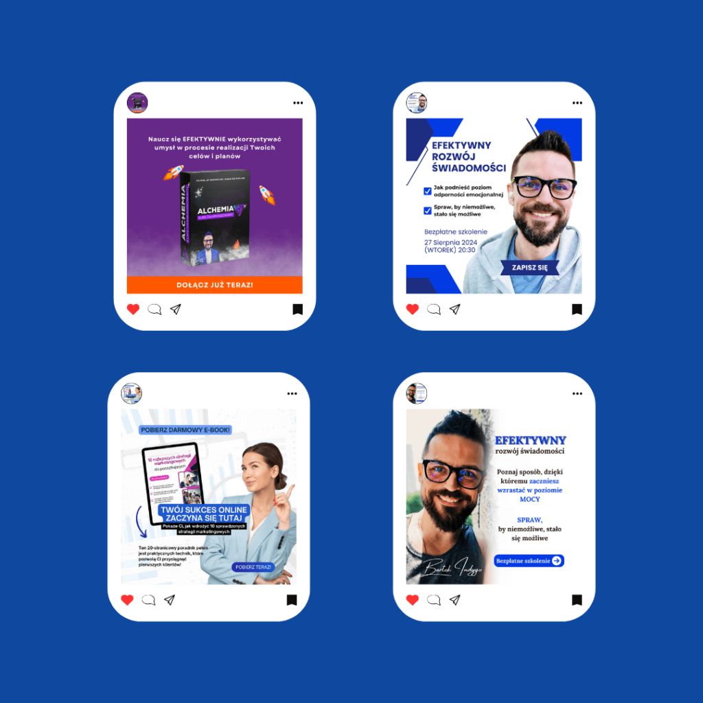 grafiki reklama fb świadomość