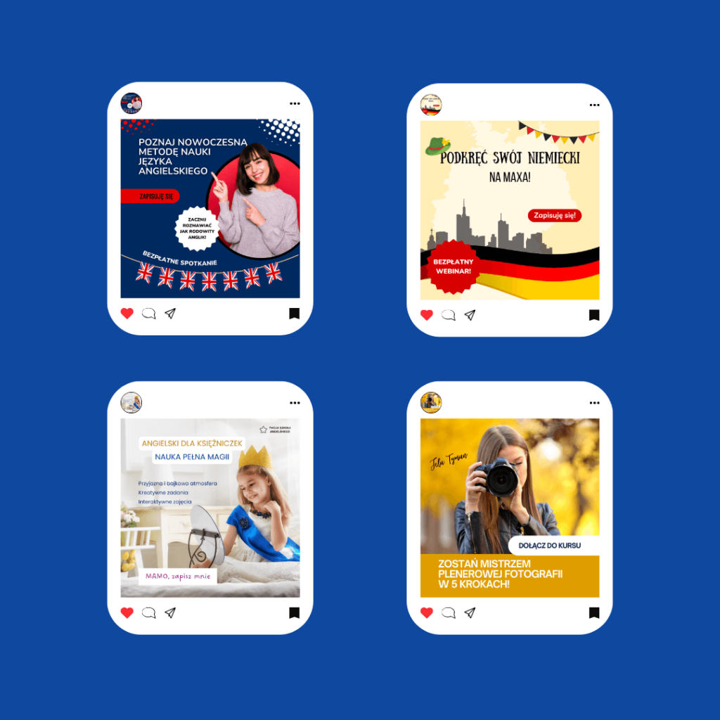 grafiki reklama fb język niemiecki fotografia