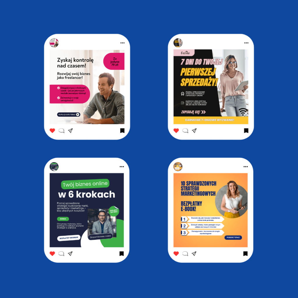 grafiki reklama fb biznes online sprzedaż