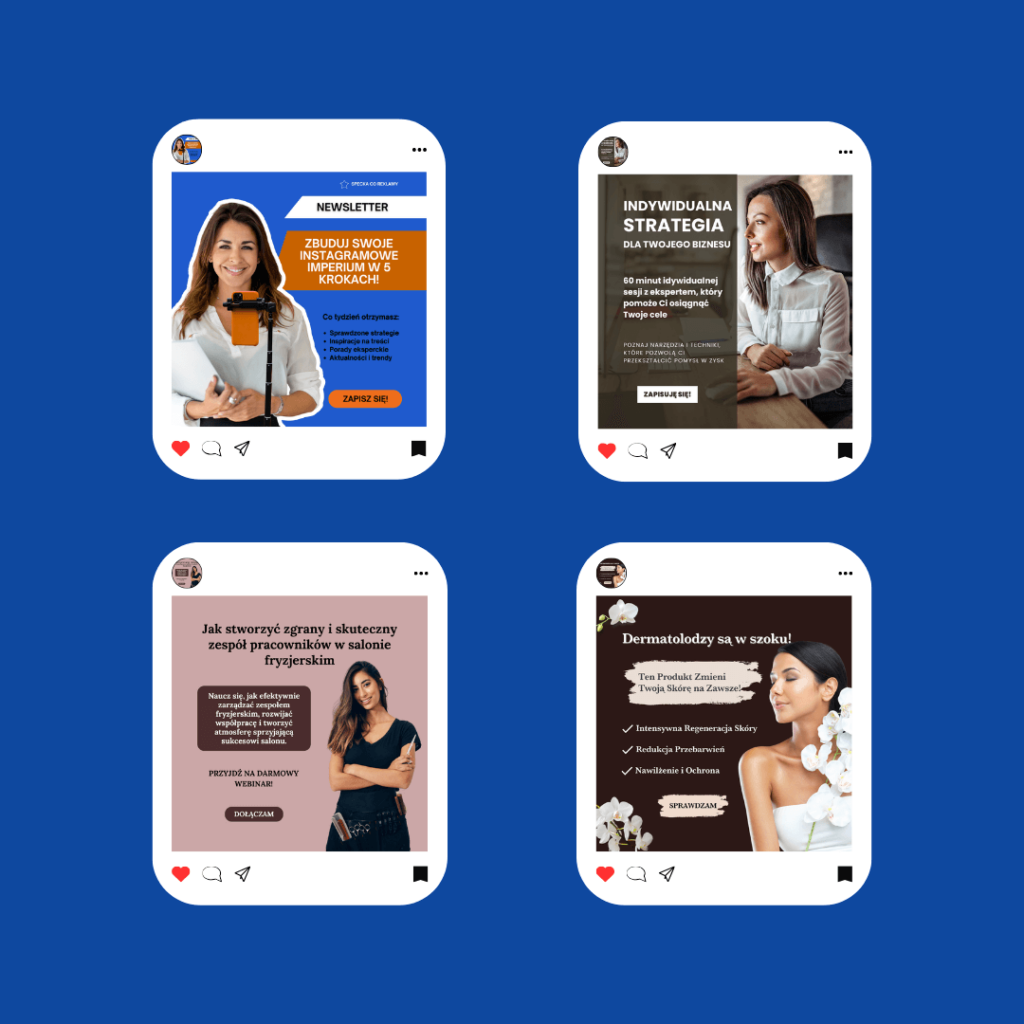 grafiki reklama salony newsletter strategie