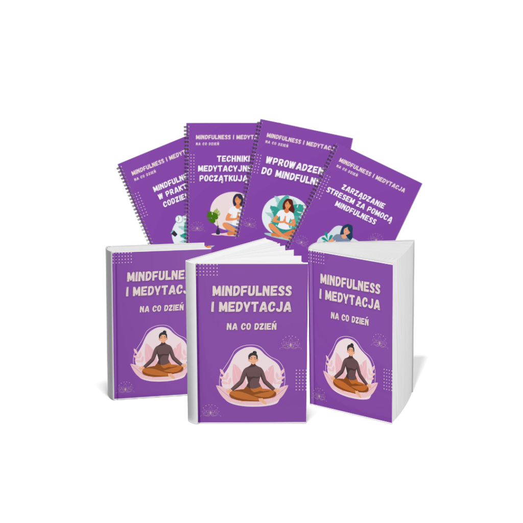 mockup książki zeszyty medytacja mindfulness