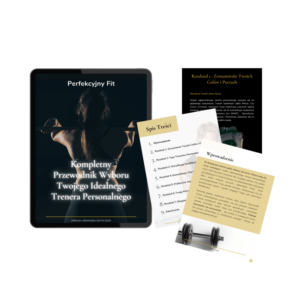 oprawa graficzna ebooka trener personalny