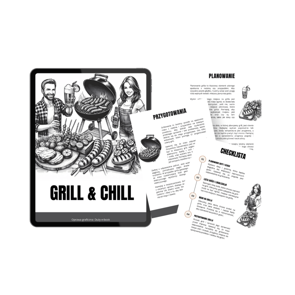 oprawa graficzna ebooka sezon grilowy