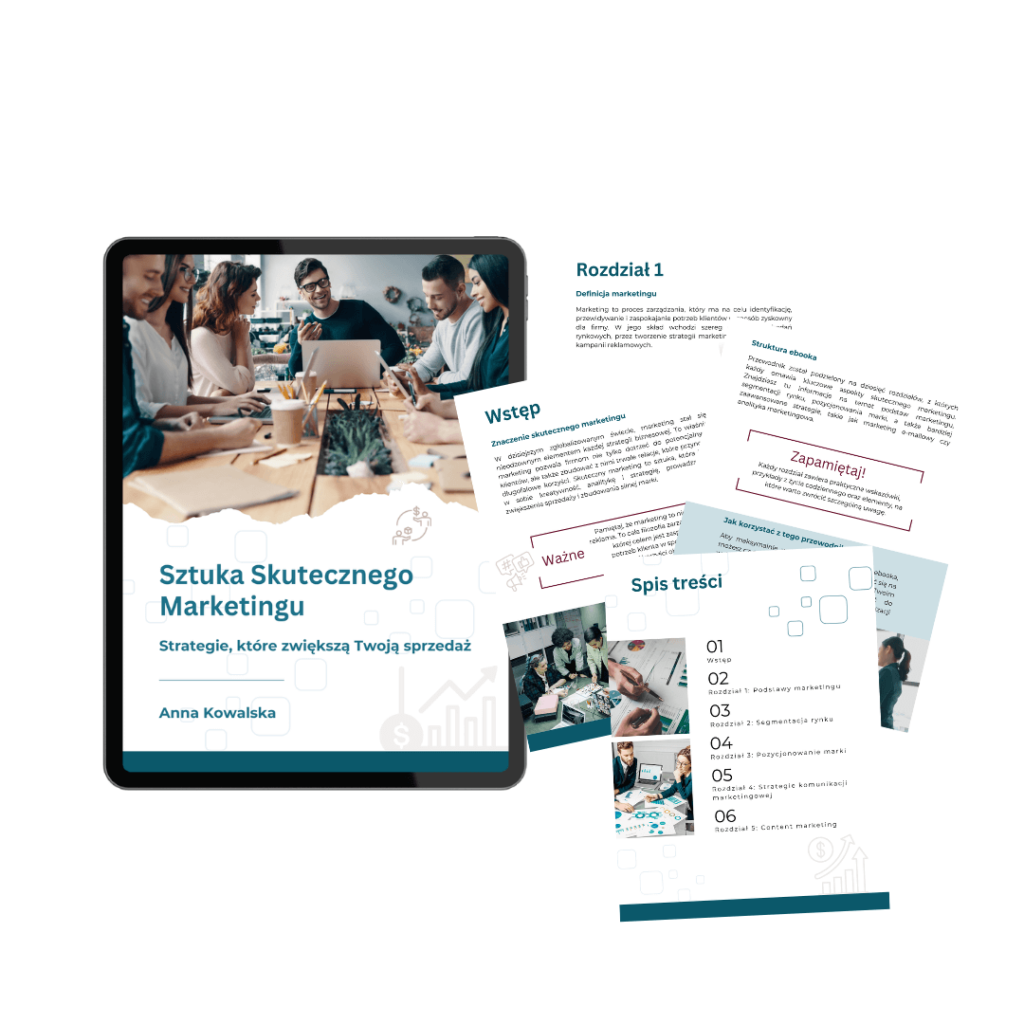 oprawa graficzna ebooka sztuka marketingu