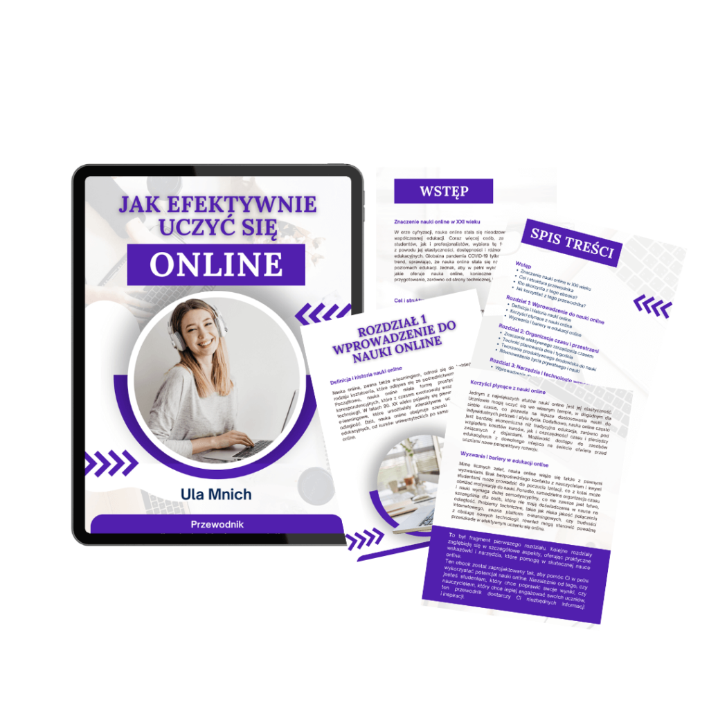 oprawa graficzna ebooka jak się uczyć online