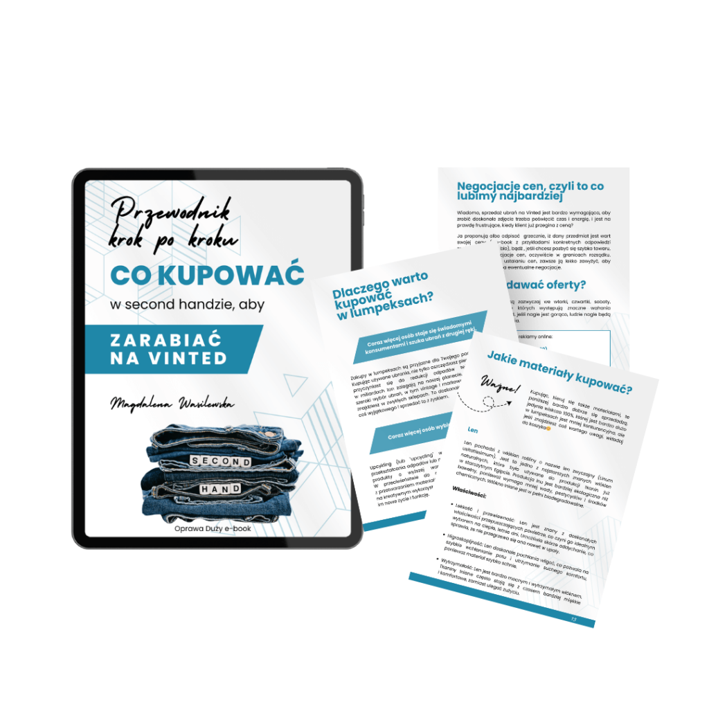 oprawa graficzna ebooka jak zarabiać na vinted second hand