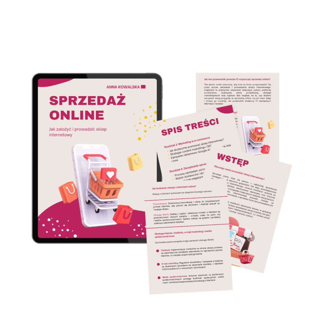 oprawa graficzna ebooka jak prowadzić sklep internetowy
