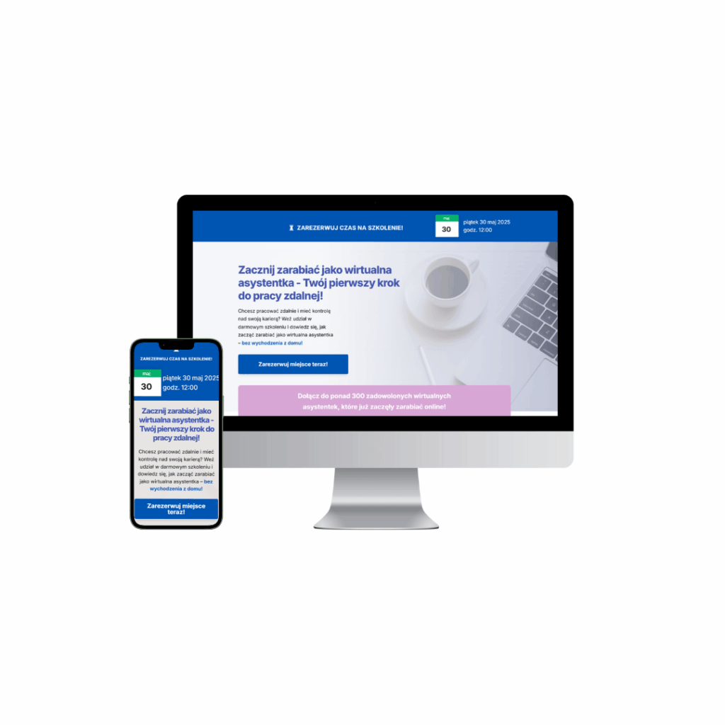 Landing Page zostan WA