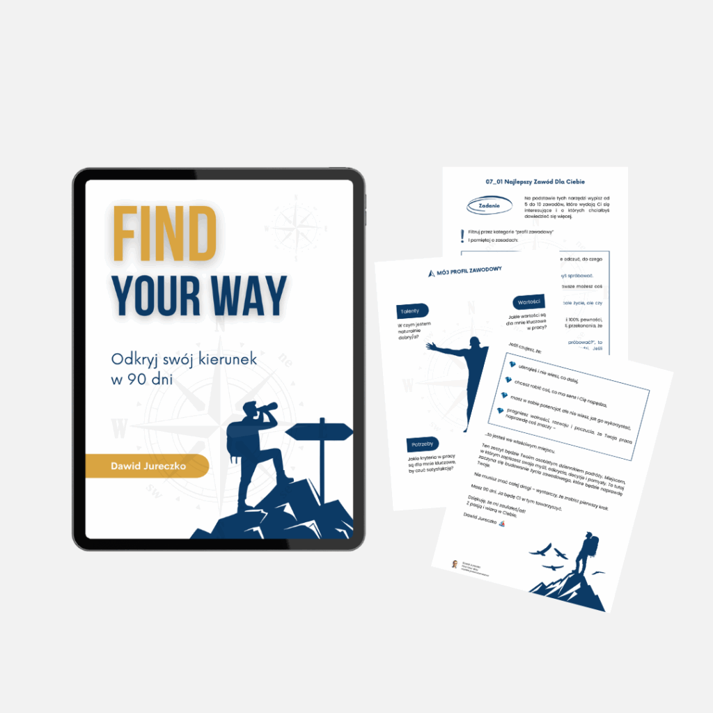 oprawa workbooka Find your way